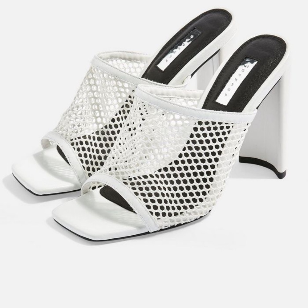 RYDER Mesh Mule White Sandals Size 38